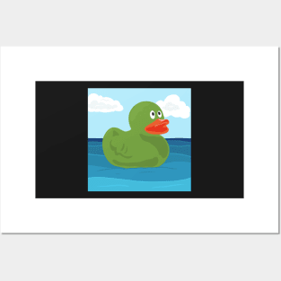 Green Rubber Duck Posters and Art